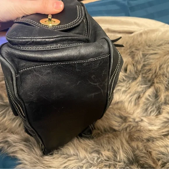 Coach black leather bag - Picture 3 of 8